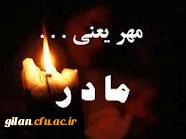 پیام تسلیت به علت درگذشت مادر سرکار خانم دوگوهرانی