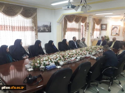 دیدار ریاست امور پردیس های دانشگاه فرهنگیان استان گیلان و  تعدادی از همکاران به مناسبت تبریک سال نو با مدیر کل محترم آموزش و پرورش استان گیلان و معاونین