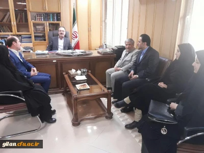 دیدار ریاست امور پردیس های دانشگاه فرهنگیان استان گیلان و تعدادی از همکاران با فرماندار محترم و معاون سیاسی شهرستان رشت