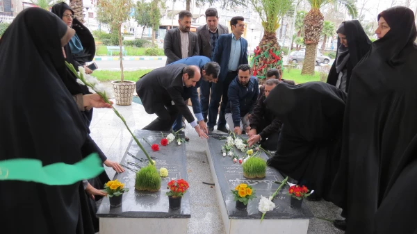 گلباران مزار شهدا 7