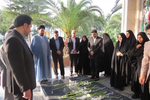 بازدید دکتر خنیفر ریاست محترم دانشگاه فرهنگیان و هیات همراه از پردیس امام علی (ع) و بنت الهدی صدر استان گیلان 2