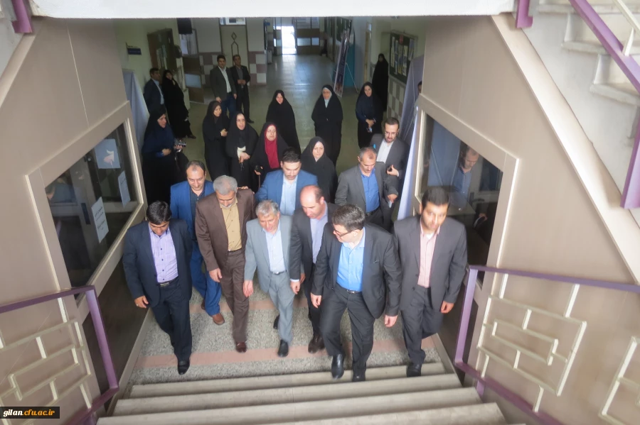 بازدید دکتر خنیفر ریاست محترم دانشگاه فرهنگیان و هیات همراه از پردیس امام علی (ع) و بنت الهدی صدر استان گیلان 2