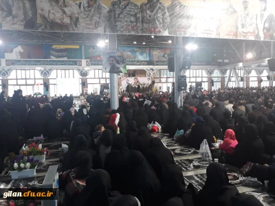 حضور گسترده دانشجو معلمان پردیس بنت الهدی صدر گیلان در مراسم سالگرد جوان ترین شهید مدافع حرم