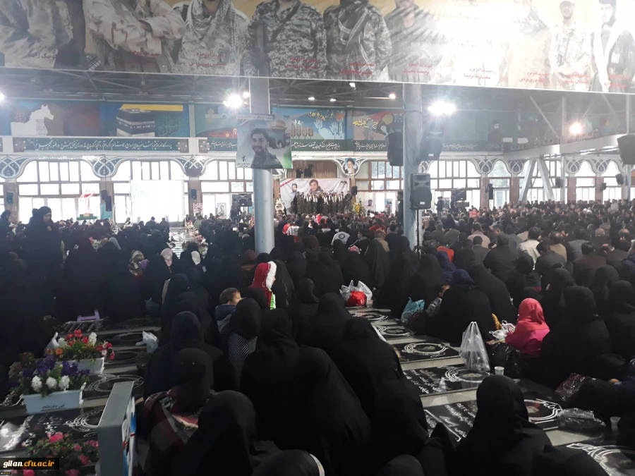 حضور گسترده دانشجو معلمان پردیس بنت الهدی صدر گیلان در مراسم سالگرد جوان ترین شهید مدافع حرم 2