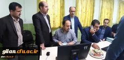 بازدید دکتر احدزاده از روند ثبت نام ورودی های جدید  در پردیس امام علی (ع) گیلان 3