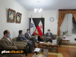  نشست دکتر صفری سرپرست  امور پردیس ها ی دانشگاه فرهنگیان گیلان با رییس مجمع خیرین حامیان دانشگاه گیلان 2