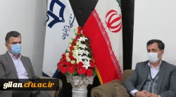  نشست دکتر صفری سرپرست  امور پردیس ها ی دانشگاه فرهنگیان گیلان با رییس مجمع خیرین حامیان دانشگاه گیلان 3