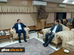 نشست  دکتر صفری سرپرست پردیس های استان گیلان با استاندارگیلان 3