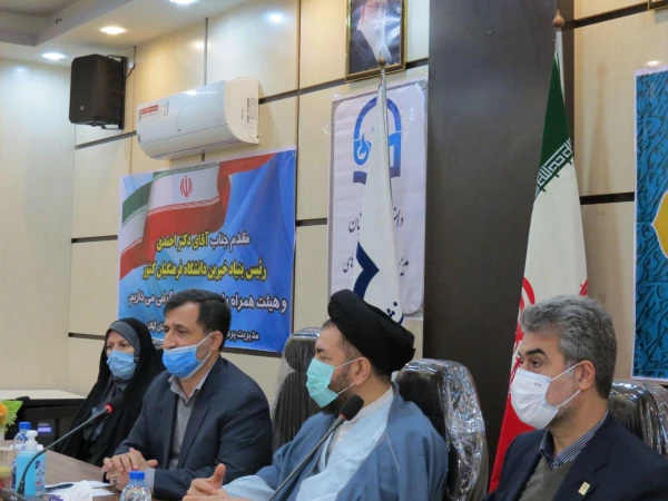 دکتر ابراهیم صفری سرپرست مدیریت امور پردیس های دانشگاه فرهنگیان گیلان در جمع حامیان خیردانشگاه 2