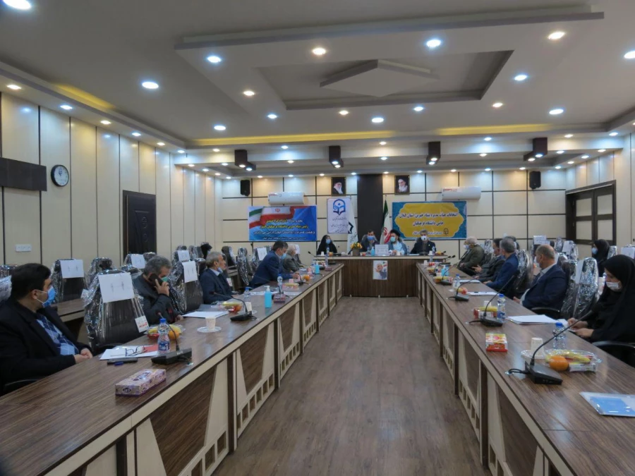 دکتر ابراهیم صفری سرپرست مدیریت امور پردیس های دانشگاه فرهنگیان گیلان در جمع حامیان خیردانشگاه 3