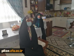 دیدار سرپرست پردیس بنت الهدی صدر رشت با مادر دانشجومعلم شهید پالیز کار 4