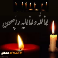 پیام تسلیت به استاد 2