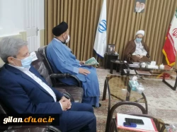 دیدار سرپرست مدیریت امورپردیس های دانشگاه فرهنگیان گیلان با نماینده ولی فقیه وامام جمعه شهرستان رشت 2