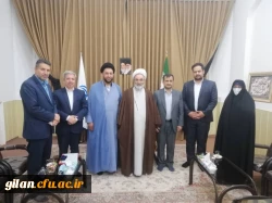 دیدار سرپرست مدیریت امورپردیس های دانشگاه فرهنگیان گیلان با نماینده ولی فقیه وامام جمعه شهرستان رشت 3