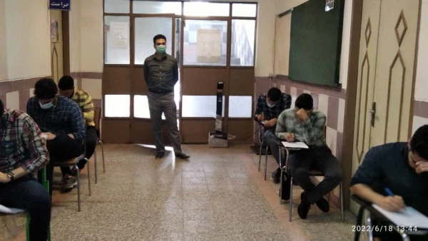 بازدیدسرپرست مدیریت امورپردیس های استان از حوزه های امتحانی دانشجو معلمان 11