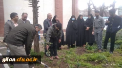 به مناسبت روز درختکاری تعدادی نهال در پردیس امام علی (ع) رشت کاشته شد 2