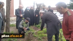 به مناسبت روز درختکاری تعدادی نهال در پردیس امام علی (ع) رشت کاشته شد 2