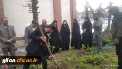 به مناسبت روز درختکاری تعدادی نهال در پردیس امام علی (ع) رشت کاشته شد 2