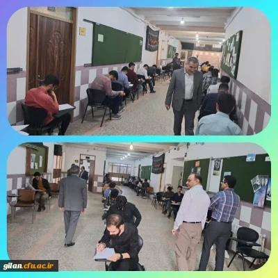 بازدیدمدیر دانشگاه از روند برگزاری امتحانات پردیس امام علی(ع)