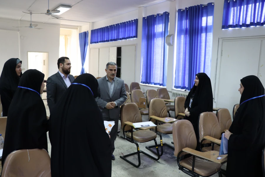 بازدید ریاست دانشگاه از فرایند برگزاری ارزیابی تکمیلی داوطلبان ورود به دانشگاه فرهنگیان در سال 1403 8