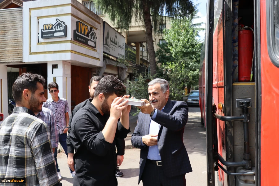 بدرقه کاروان زیارتی اربعین حسینی  دانشجو معلمان دانشگاه فرهنگیان گیلان  به کربلای معلی 7