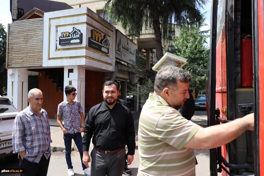 بدرقه کاروان زیارتی اربعین حسینی  دانشجو معلمان دانشگاه فرهنگیان گیلان  به کربلای معلی 9