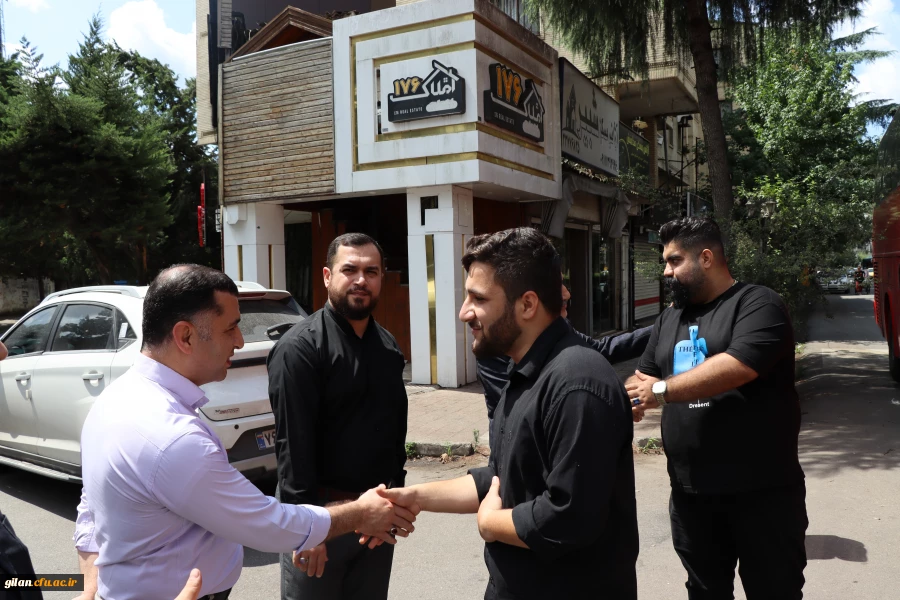 بدرقه کاروان زیارتی اربعین حسینی  دانشجو معلمان دانشگاه فرهنگیان گیلان  به کربلای معلی 14