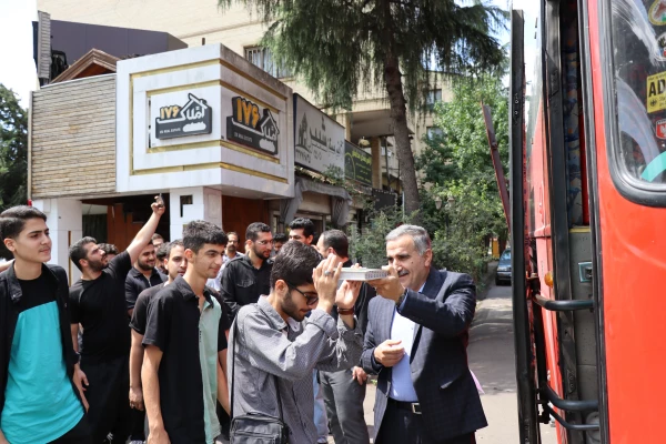 بدرقه کاروان زیارتی اربعین حسینی  دانشجو معلمان دانشگاه فرهنگیان گیلان  به کربلای معلی 6