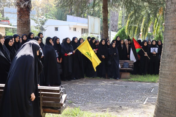 تجمع مدیران، اساتید و دانشجویان دانشگاه فرهنگیان گیلان در پی شهادت سید حسن نصرالله 3