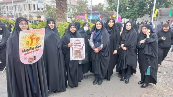 حضور گسترده مسئولین و دانشجویان دانشگاه فرهنگیان گیلان در " راهپیمایی 13 آبان " 3