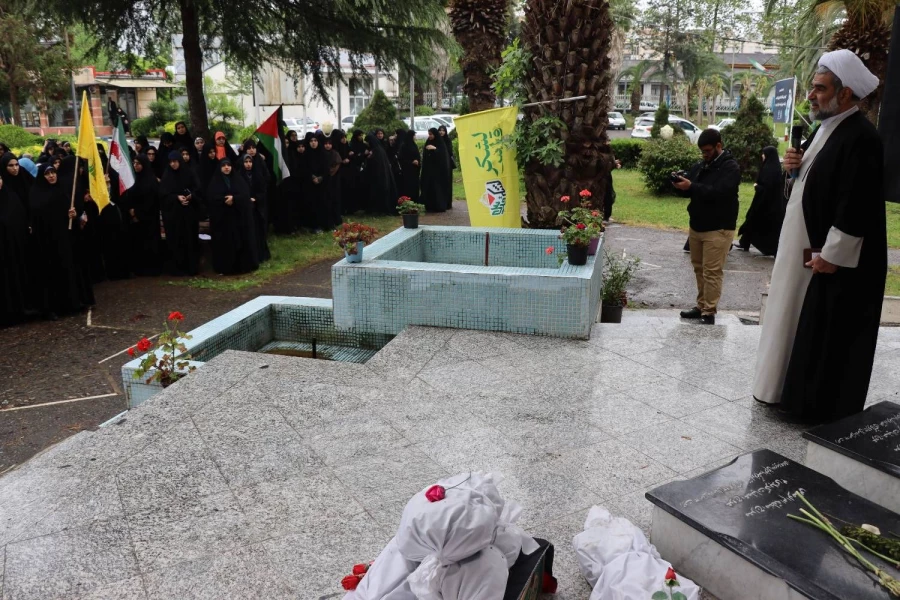 تجمع دانشجومعلمان اساتید و کارکنان پردیس های دانشگاه فرهنگیان استان گیلان در حمایت از مردم مظلوم غزه  3