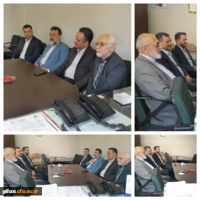 حضور رئیس دانشگاه فرهنگیان استان گیلان، در دفتر  مجمع خیرین مدرسه سازاستان گیلان 