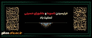 فرا رسیدن  تاسوعا و عاشورای حسینی بر قلب داغدار حضرت حجت(عج) و شیعیان دلسوخته آن حضرت تسلیت باد.