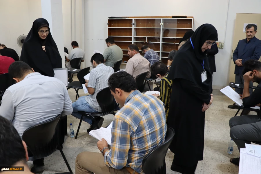 بازدید معاون آموزش ابتدایی وزارت آموزش و پرورش به همراه مدیرکل آموزش و پرورش استان گیلان از آزمون استخدامی آموزگاری سال ۱۴۰۴ در پردیس بنت الهدی صدر  6