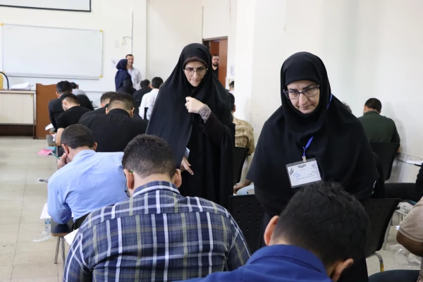 بازدید معاون آموزش ابتدایی وزارت آموزش و پرورش به همراه مدیرکل آموزش و پرورش استان گیلان از آزمون استخدامی آموزگاری سال ۱۴۰۴ در پردیس بنت الهدی صدر  2