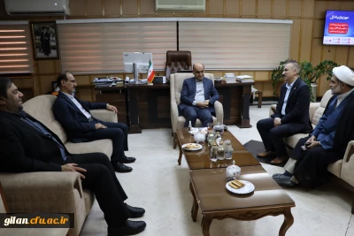 دیدار معاونت آموزشی و تحصیلات تکمیلی دانشگاه فرهنگیان کشور و هیات همراه با دکتر حق شناس استاندار گیلان