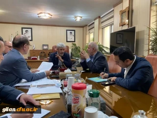 جلسه مشترک ریاست دانشگاه و نماینده مجلس مردم رشت و سرپرست دانشگاه فرهنگیان گیلان